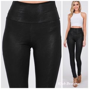 ❤️LAST! Faux Leather Snakeskin High Waist Leggings